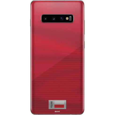Poland Soccer Flag Galaxy S10 Plus Skin